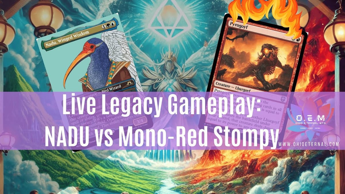 Live Legacy Gameplay: Bant Nadu vs Mono Red Stompy
