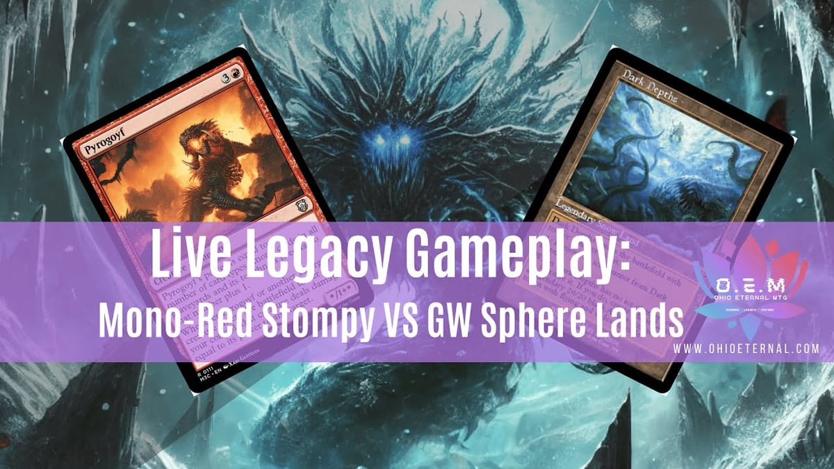 Mono-Red Stompy vs. GW Sphere Lands | Paper Legacy MTG Gameplay